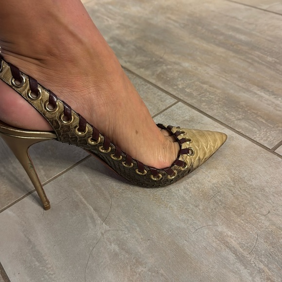 Christian Louboutin Python slingbacks - Picture 2 of 6